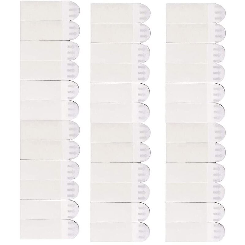 Bilder-Aufhängestreifen, 24 Paar (48 Streifen), Bilderrahmen-Befestigungen, selbstklebende Bilder-Aufhängestreifen, selbstklebende