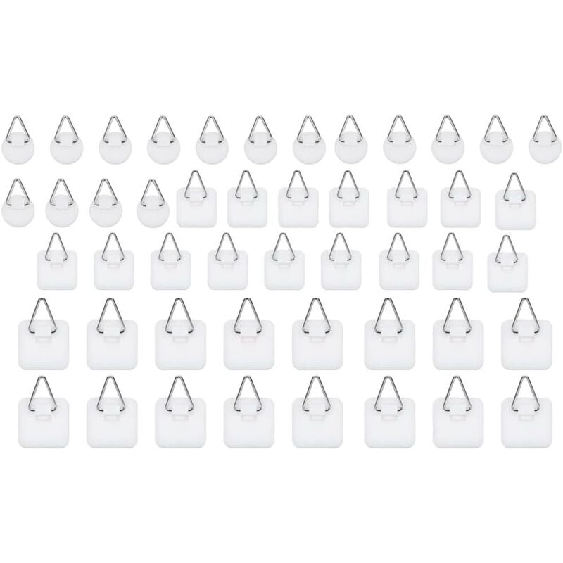 Bluedeer - Bilderhaken Selbstklebend,48 Stück Bildaufhänger Selbstklebend, Aufhänger Für Bilder,für Bilderrahmen,Aufhänger Für Bilder,Poster,