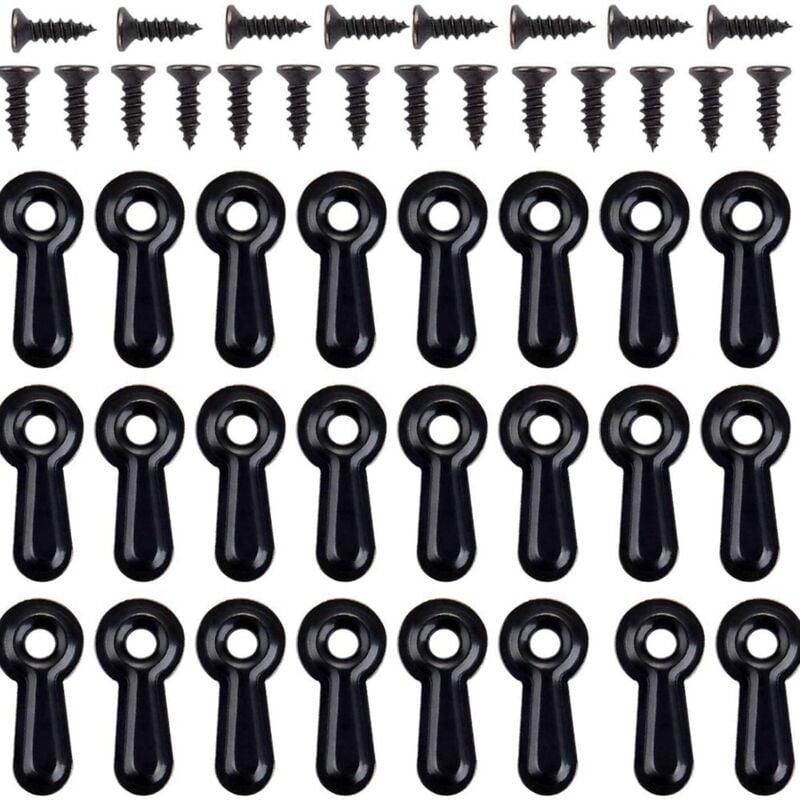 Bilderrahmen-Drehknopf-Befestigungsset, 100 StüCk Bilderrahmen-RüCkseitenclips Fotorahmen-Hardware-Clips