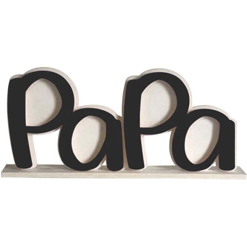 Bilderrahmen zum Vatertag, Geschenke für Papa von der Tochter, Geburtstagsgeschenke für Papa, Fotohalter für Papa, Geschenk – Schwarz
