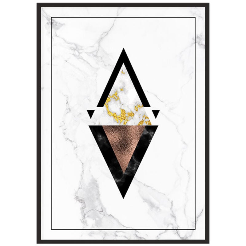 Bildplakat im Rahmen 33x43 cm Marmor P1727