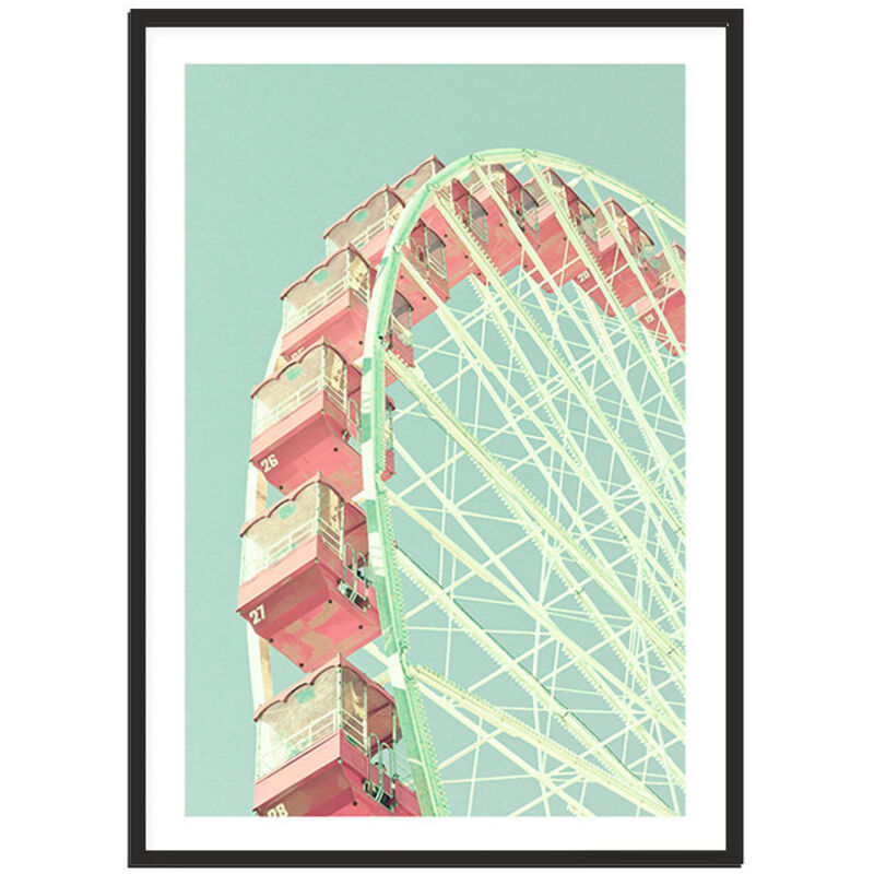 Bildplakat im Rahmen 33x43cm Karussell P2321