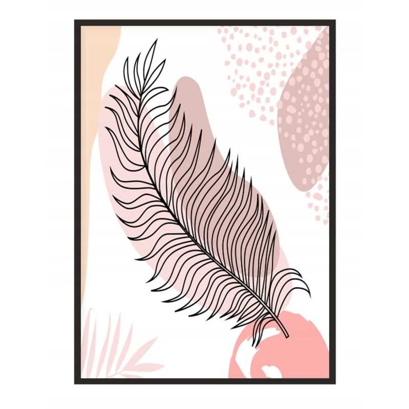 BILDPOSTER IM RAHMEN 33x43 cm Line Art Pen P1866