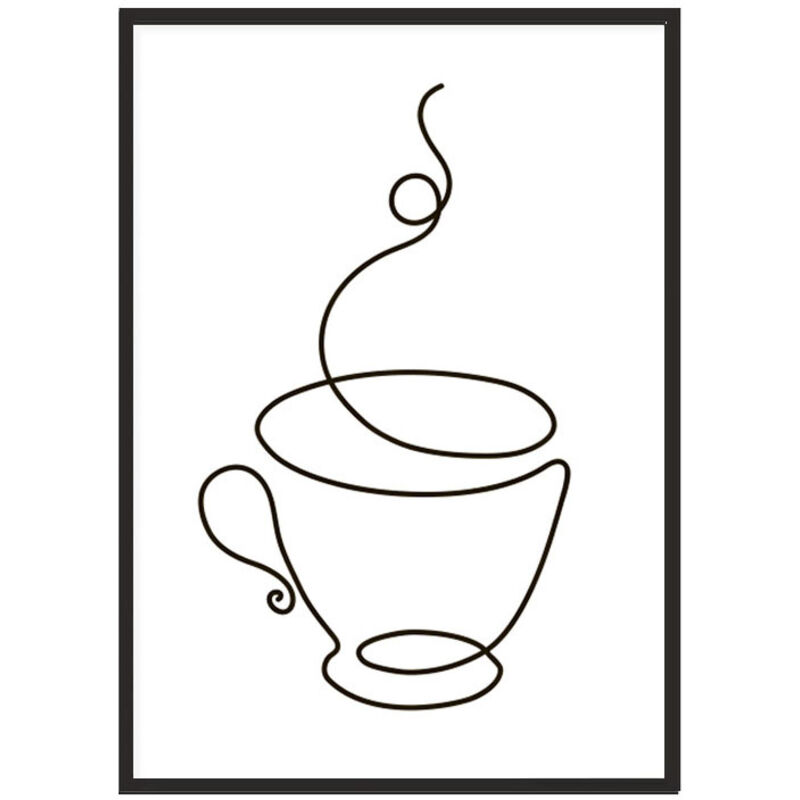 BILDPOSTER IM RAHMEN 33x43cm Lineart P2313