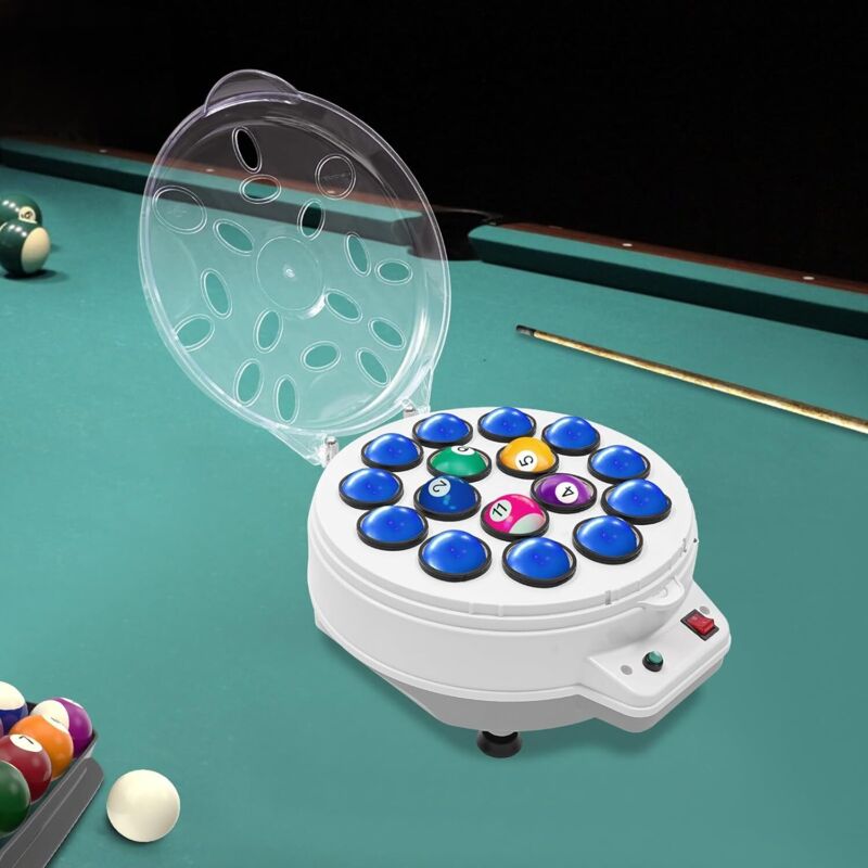 Billard-automatische Reinigung und Poliermaschine, 16-Ball-Poliermaschine, automatischer Pool-Ball-Reiniger, mit Stoßdämpfer, Hände frei
