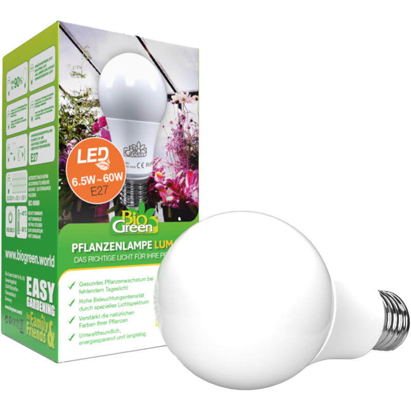 Bio Green Pflanzenlampe LUM 505 6,5 W Gewächshaus-Zubehör