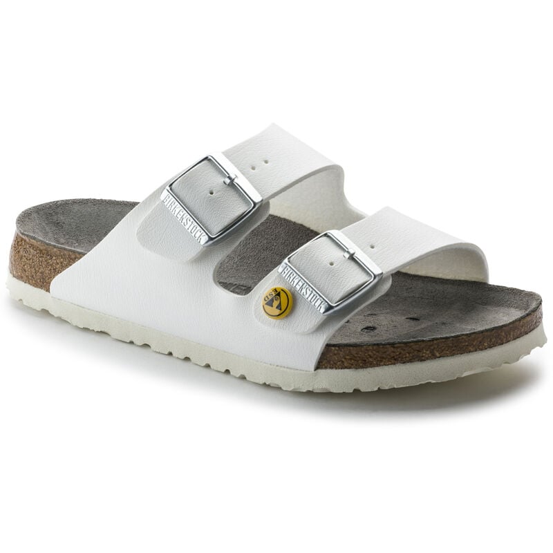 BIRKENSTOCK Arizona ESD Sandalen weiß schmal 47