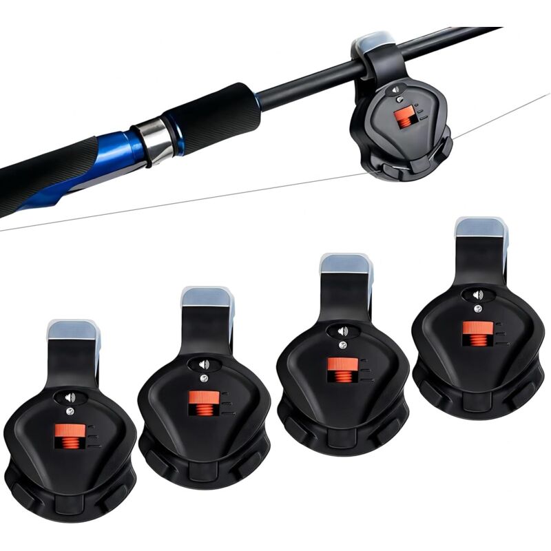 Bissanzeiger, elektronischer Alarmgeber mit Ton und Licht, einstellbare Lautstärkeempfindlichkeit, wird an der Angelrute befestigt