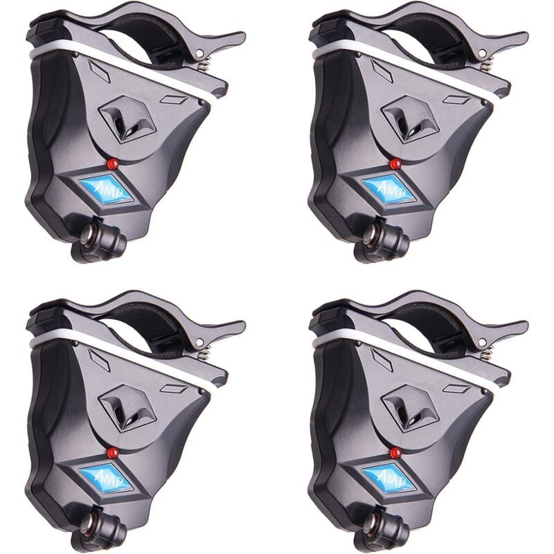 Bissanzeiger für Angelruten, empfindlicher elektronischer Fischbissanzeiger mit LED, Tonalarm an der Angelrute