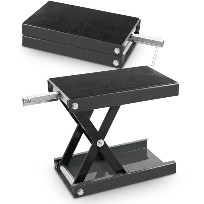 Bituxx - Motorrad Heber Hebebühne Montagebock Scherenheber Montageständer Lift bis 450kg Grau