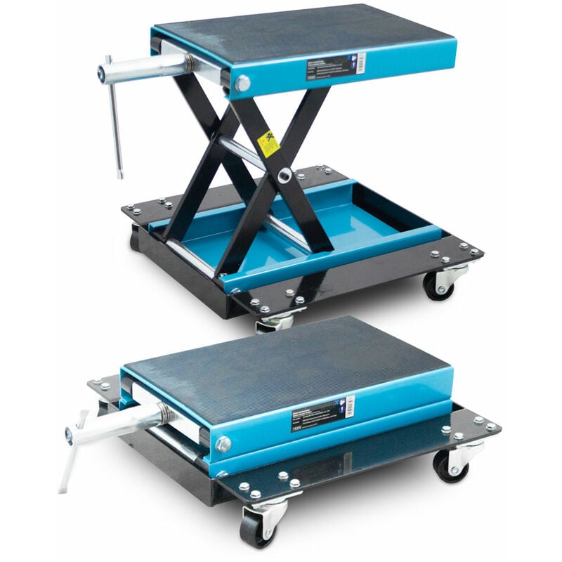 Bituxx - Rollbarer Motorrad Heber Hebebühne Montagebock Scherenheber Montageständer Rangierheber Lift bis 500kg
