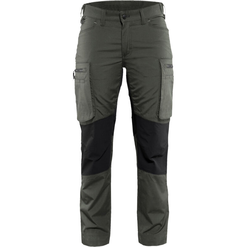 Arbeits-Hosen Wartung Stretch Damen 7159 – Armeegrün/Schwarz M – FR(40) – SE(C38) – Standards