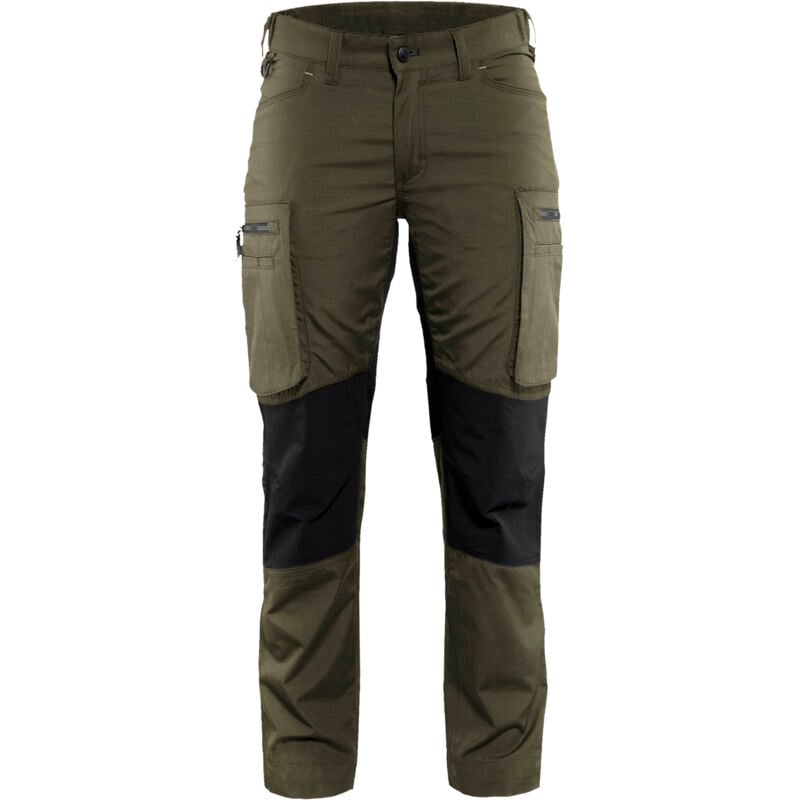 Arbeits-Hosen Wartung Stretch Damen 7159 - Khaki/Schwarz XL - DE(46) - ES(C44) - Normen