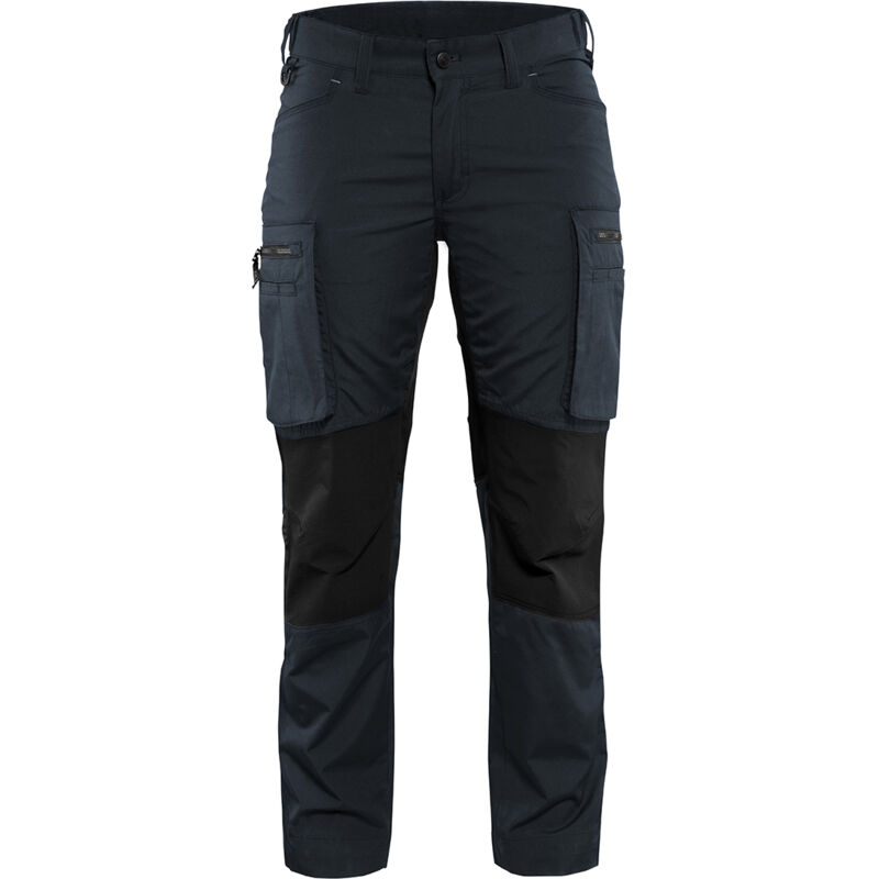 Arbeits-Hosen Wartung Stretch Damen 7159 – Dunkel Marine/Schwarz L – FR(44) – SE(C42) – Standards