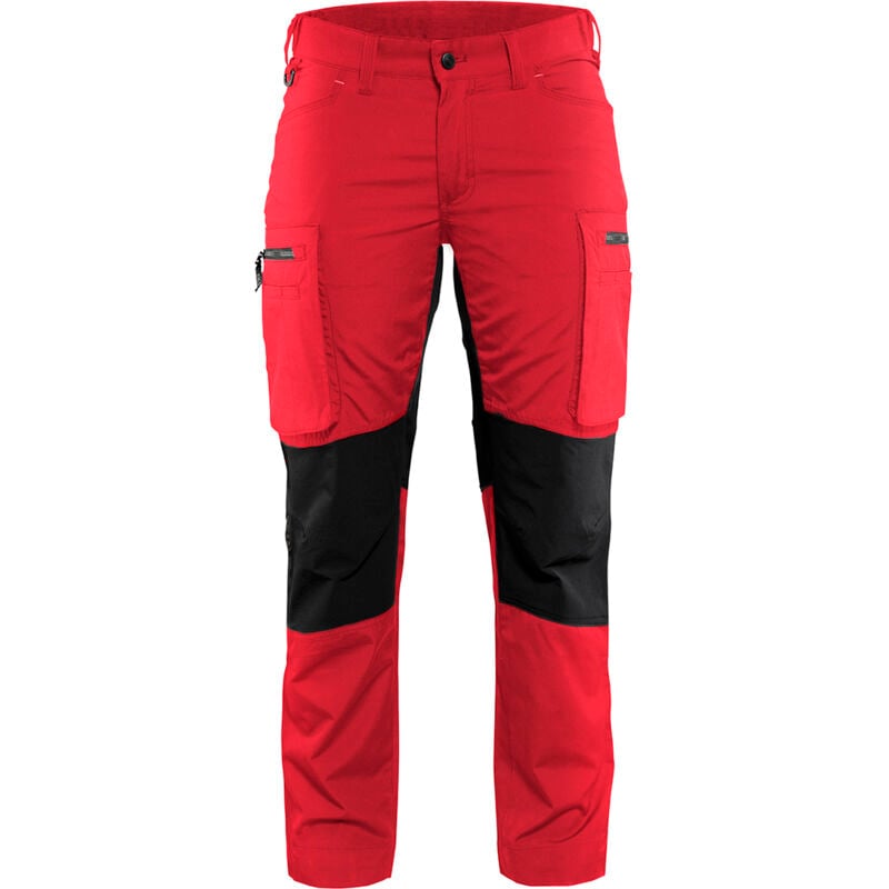 Arbeits-Hosen Wartung Stretch Damen 7159 - Rot/Schwarz L - FR(44) - SE(C42) - Normen