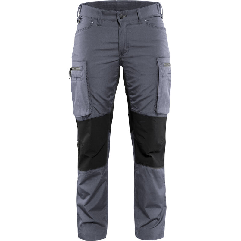 Arbeits-Hosen Wartung Stretch Damen 7159 – Hellgrau/Schwarz 2XL – FR(50) – SE(C48) – Standards