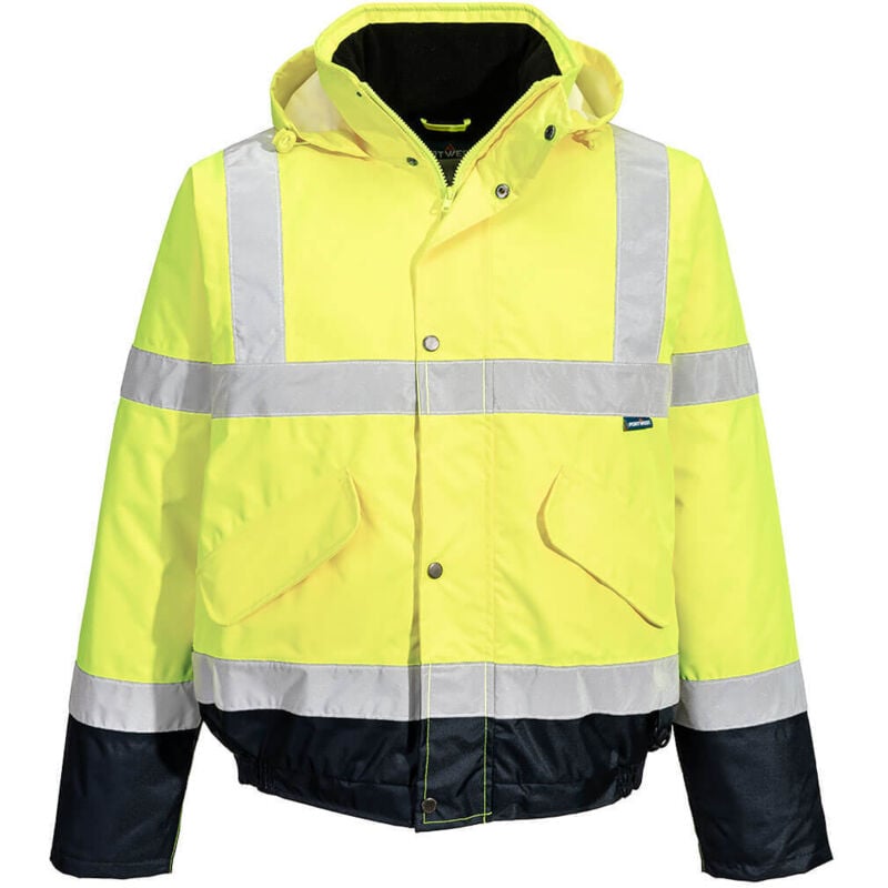 Bicolor-Herrenjacke Gelb/Marine XL