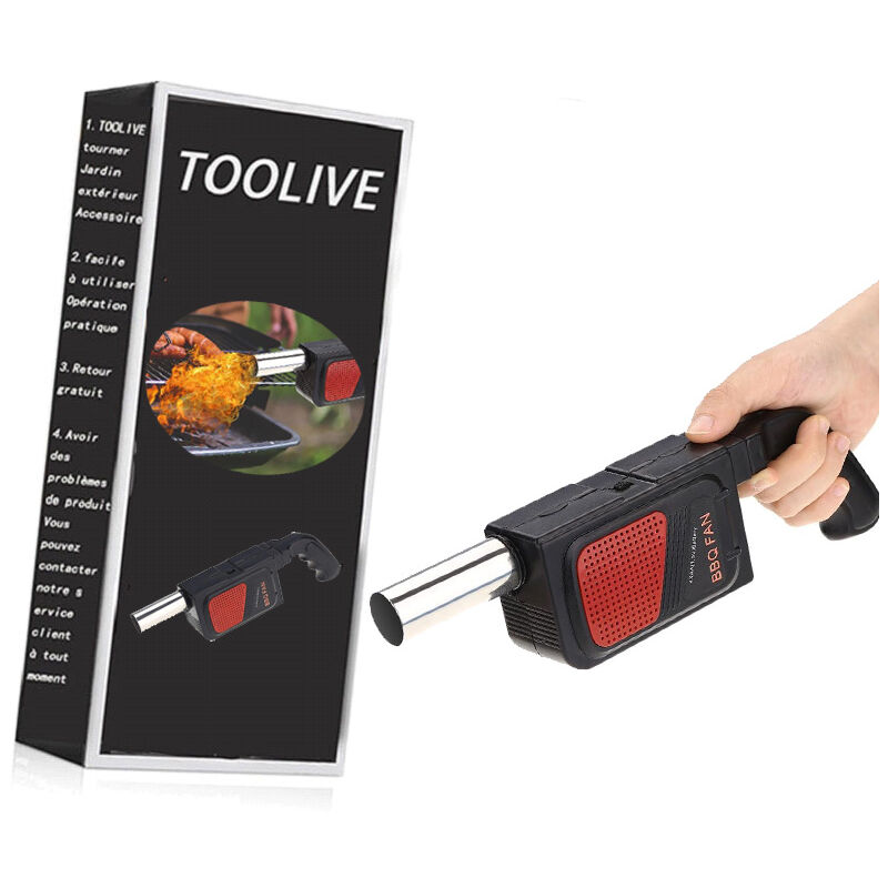 Blower Fan Bellows Fire Starter Barbecue, Portable Charcoal Electric Pocket BBQ Air Lighter for Picnic Camping Outdoor Cooking Tools Handheld Tool