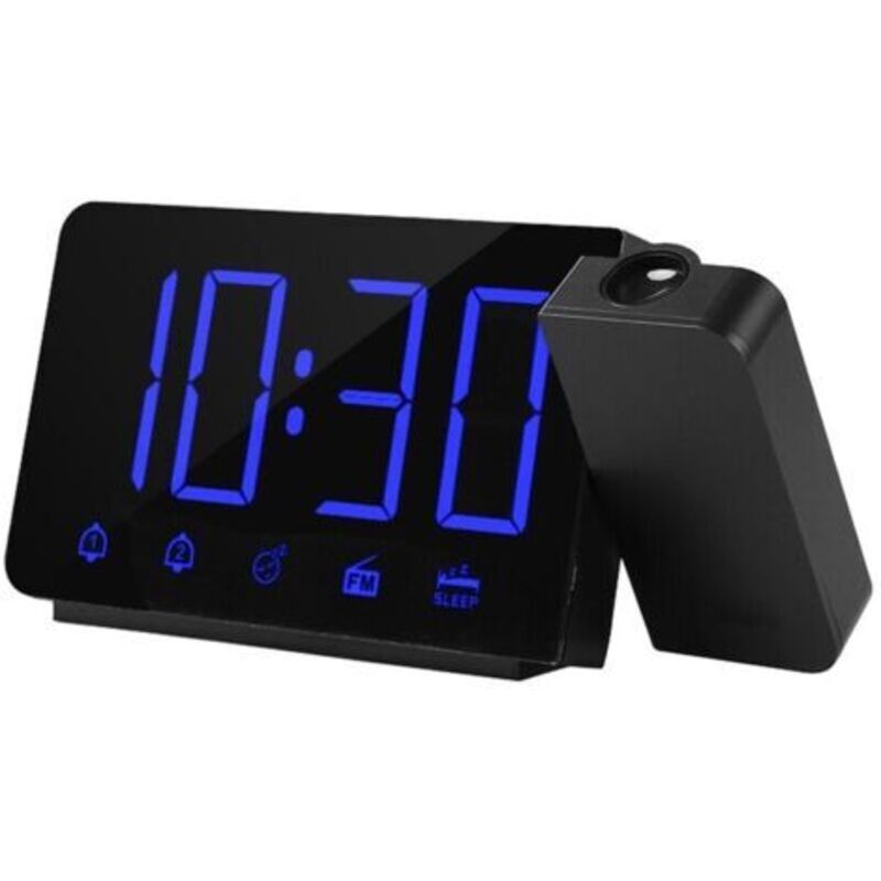 (Blu-ray) 180-Grad-Projektor, Radio-Projektionswecker, elektronische LED-Anzeigeuhr, digitaler Projektionswecker, USB-Stromversorgung