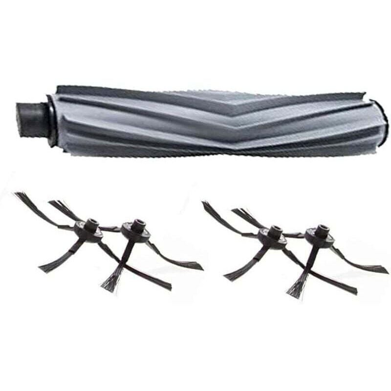 BLUELIRR Zubehör Hauptbürste & Seitenbürsten für AMIBOT Animal H2O & Animal Comfort H2O Roboterstaubsauger (1 Hauptbürste + 4 Seitenbürsten)