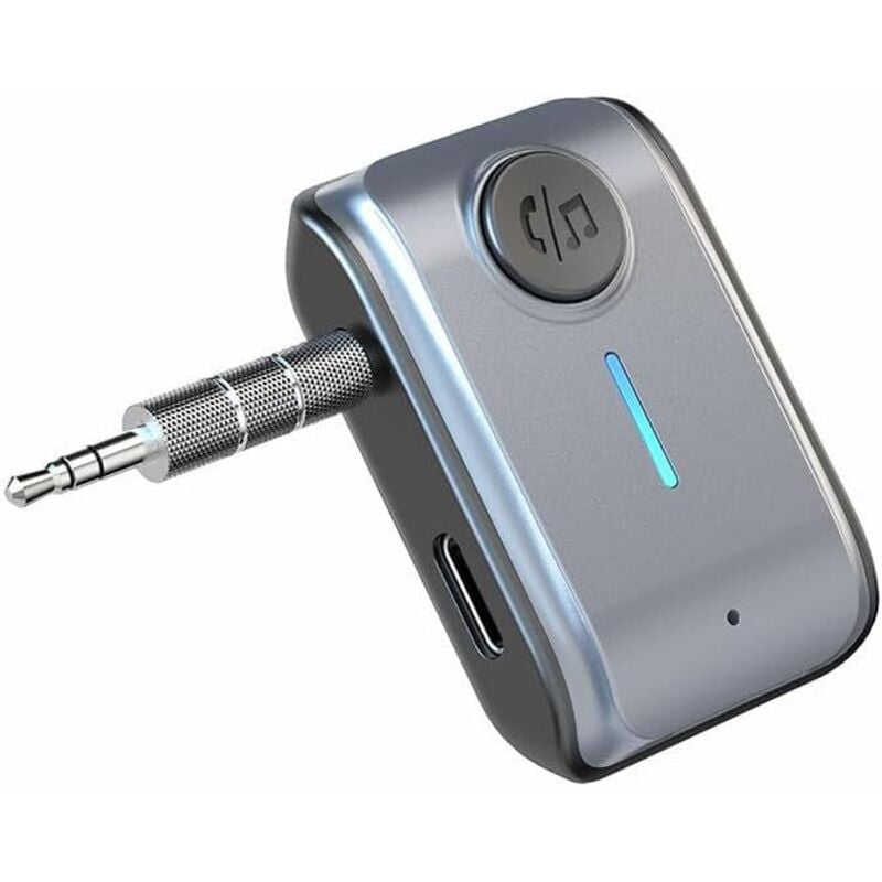 Bluetooth-Adapter 5.3 für Autos – Bluetooth-AUX-Adapter mit 3,5-mm-Kabel, Hi-Fi-Stereo-Musik, KFZ Bluetooth-Lautsprecher für Autos, Lautsprecher und
