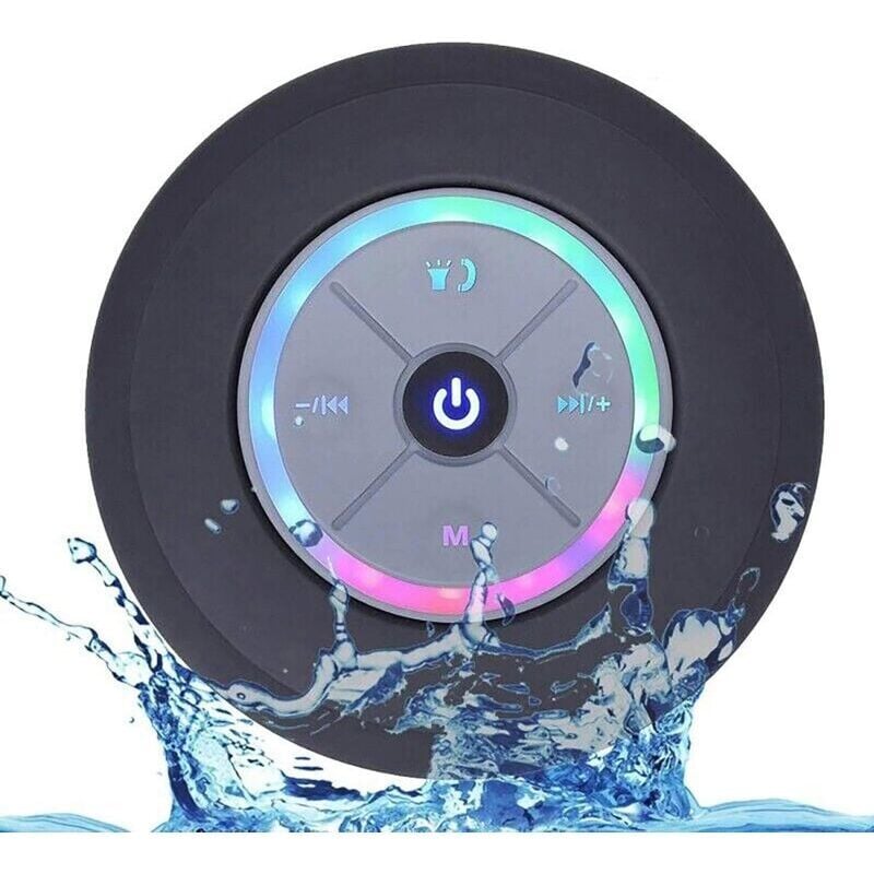 Bluetooth-Duschlautsprecher, IPX7 wasserdichter Mini-Lautsprecher, tragbarer kabelloser Outdoor-Lautsprecher, vollständig wasserdichtes FM-Radio,