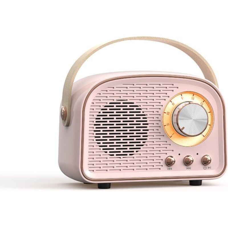 Bluetooth-Lautsprecher – Niedlicher Mini-Lautsprecher – Tragbarer kabelloser Bluetooth-Lautsprecher – Rosa