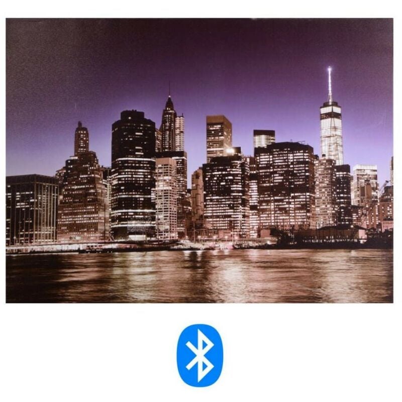 Webmarketpoint - Bluetooth-Panel mit Nachtstadtdruck