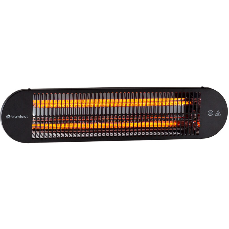 Gold Bar 2000 Swing - Infrarotheizstrahler Terrassenheizstrahler Elektroheizung, automatische, horizontale 60° Oszillation, Leistung: 2000 Watt, 3