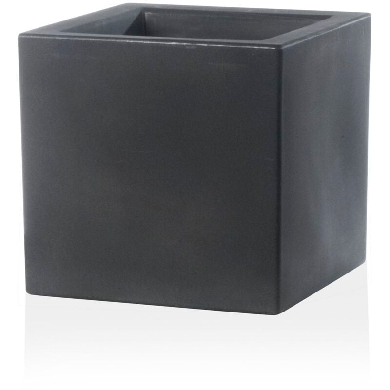 Teraplast - Schio Cubo-Vase Anthrazit - 30 cm