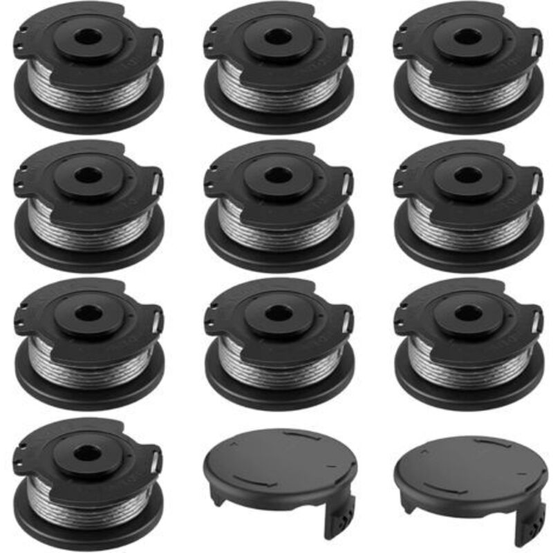 Spule für BOSCH, 10+2 Nylon-Ersatzspulen F016800569/F016800385, Spule für Bosch EasyGrassCut, kompatibel mit 23SL/26S (Durchmesser 1,65 mm, Länge 4,9