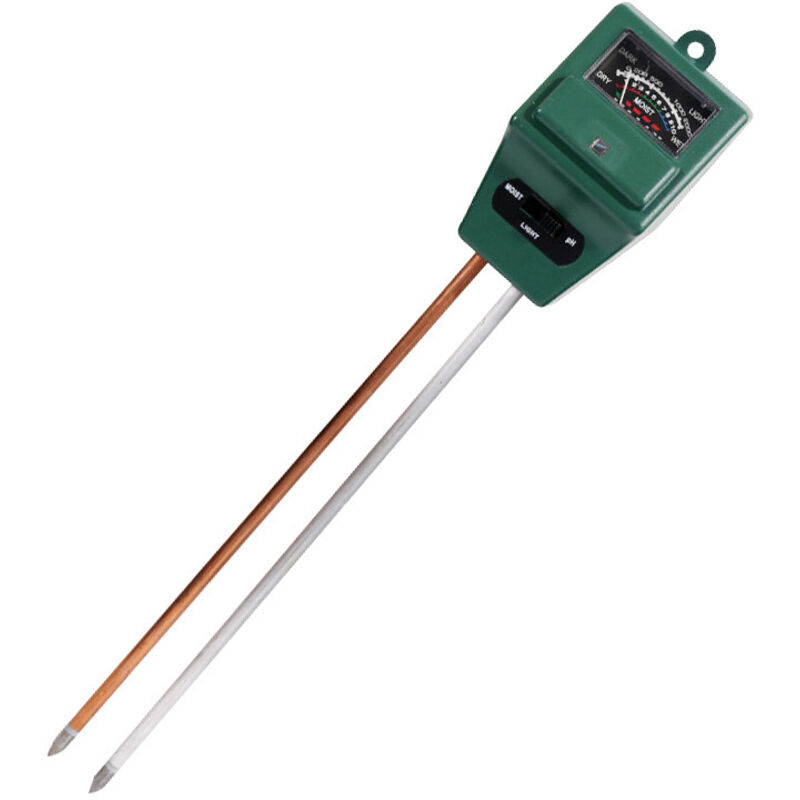 Boden-pH-Meter, MS02 3-in-1-Boden-Feuchtigkeits- / Licht- / pH-Tester Garten-Toolkits für die Pflanzenpflege, ideal für Garten-, Rasen-, Farm-,