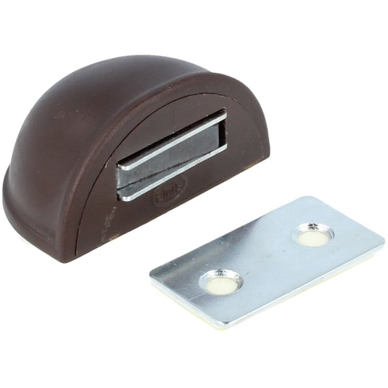 Feststeller Türstopper Bodentürstopper Braun / Weiß Türaufsteller Magnet Braun