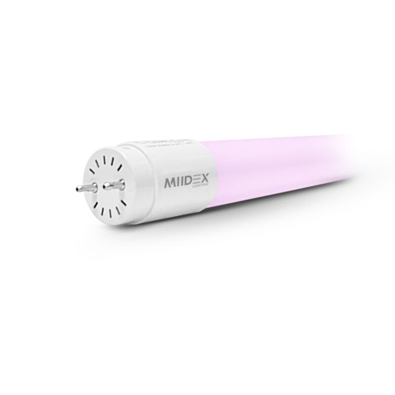 Schachtel mit 10 rosa LED-Röhren für Lebensmittel IP20 1200mm - 18W - 180-265V