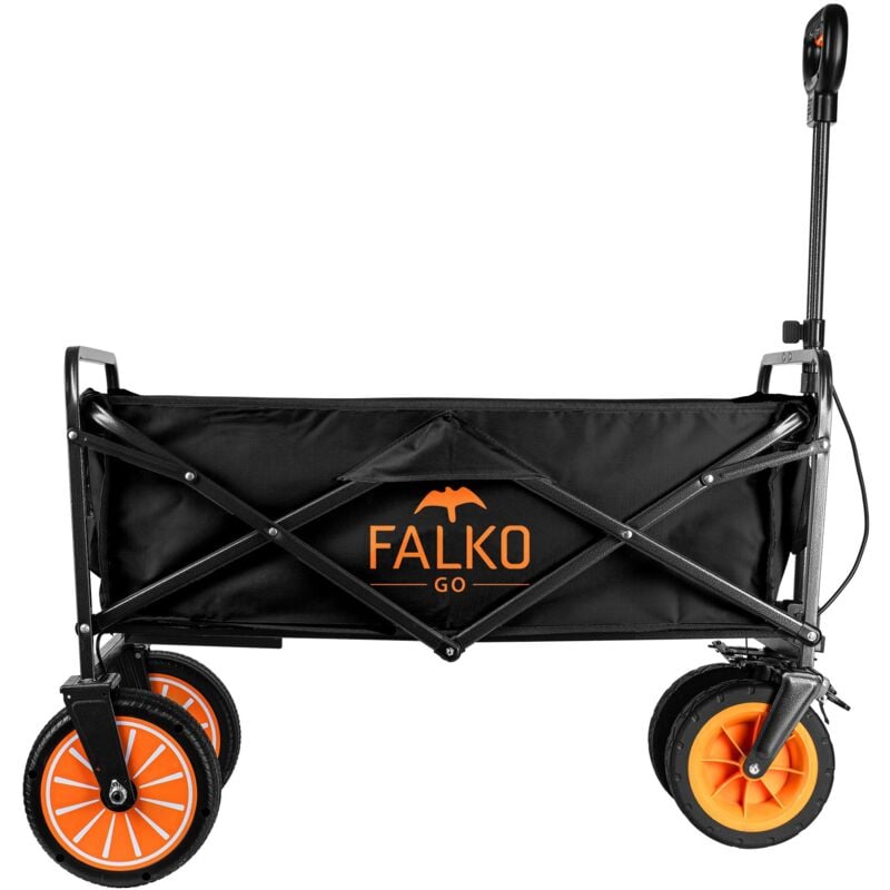 Bollerwagen elektrisch Falko Go mit Antrieb - Akkubetrieb, Tragkraft 60 kg