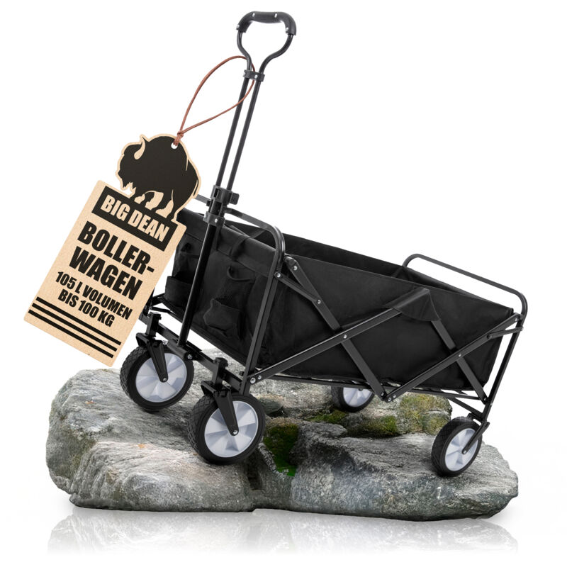 Bollerwagen faltbar 100kg belastbar 105L robuster Bollerwagen von BigDean