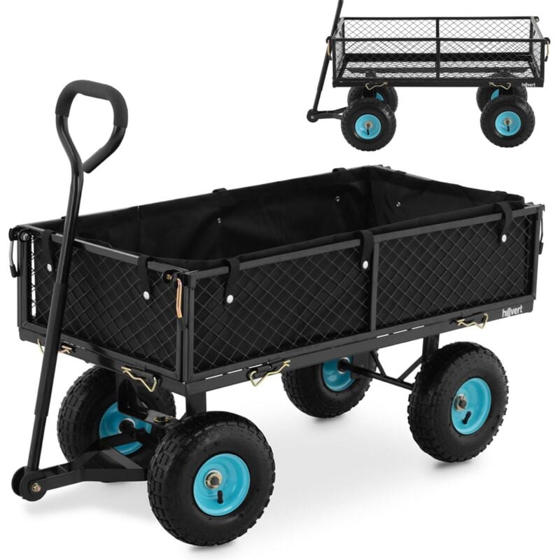 Hillvert - Bollerwagen faltbar Handwagen Gerätewagen Transportwagen 300 kg Gartenwagen