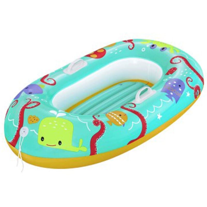Bestway Schlauchboot 110 x 64 x 25 cm Tropical Crew Baby Boat für Kinder ab 3 Jahren