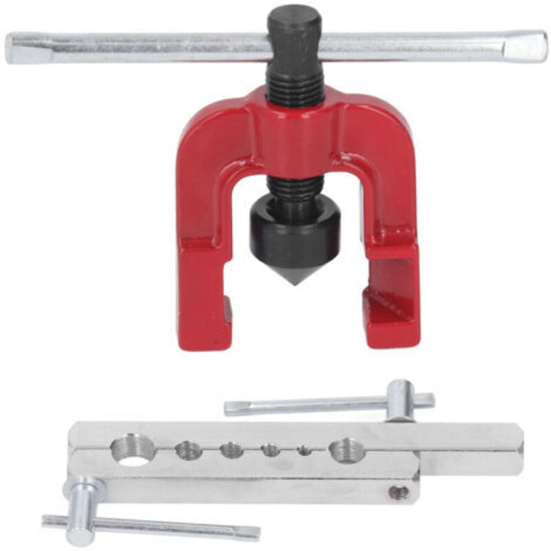 Bördelwerkzeug für Kupferrohre mit Schablonen für 3/16 Zoll, 1/4 Zoll, 5/16 Zoll, 3/8 Zoll, 1/2 Zoll und 5/8 Zoll, Set für Bördelwerkzeuge für