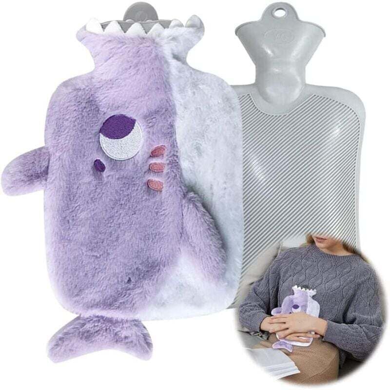 Borsa dell'acqua calda in peluche, Borsa dell'acqua calda con rivestimento morbido, Borsa dell'acqua calda con rivestimento, Borsa dell'acqua calda,