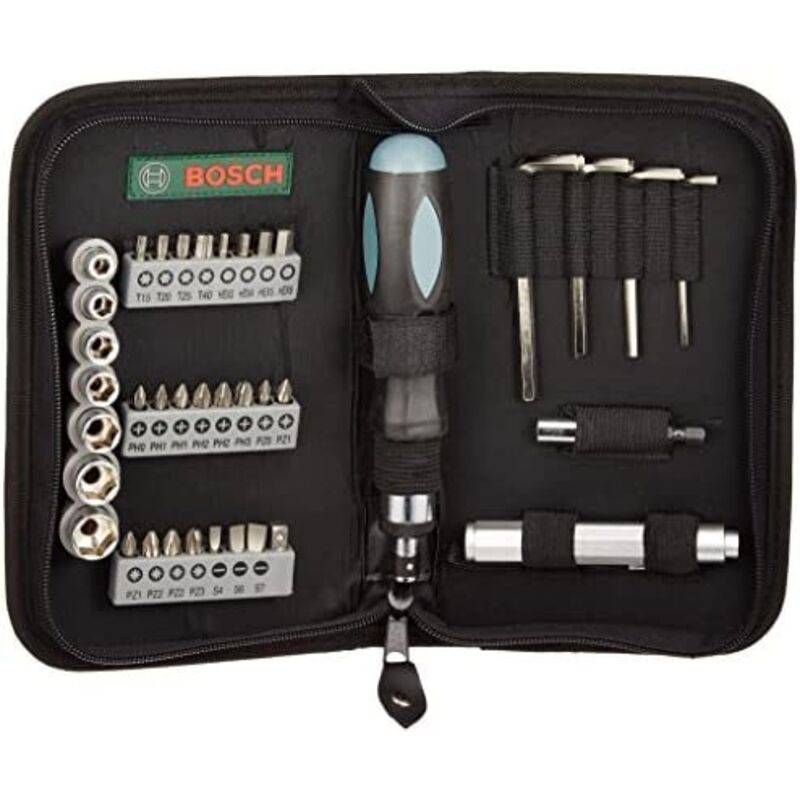 Bosch - Accessories Promoline 2607019506 Werkzeugset Heimwerker in Tasche 38teilig