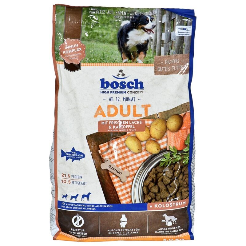 Bosch - Trockenfutter für Hunde Adult 3 kg mit Lachs & Kartoffel Trockenfutter