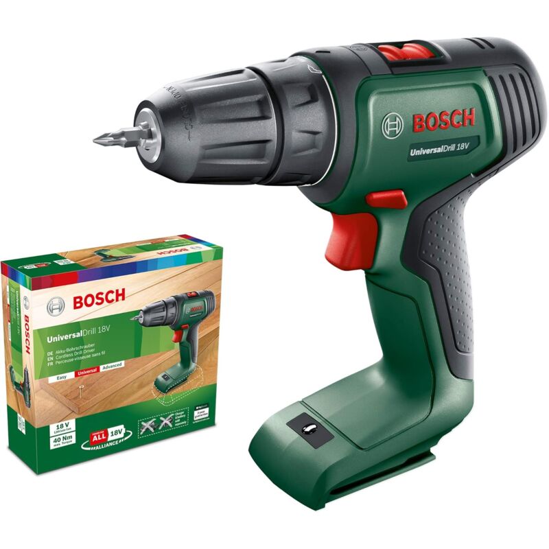 Akkuschrauber UniversalDrill 18V (ohne Akku, 18 Volt System, BohrØ in Holz 30 mm) - Bosch