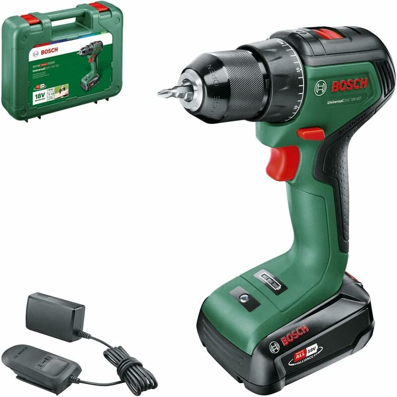 Akkuschrauber UniversalDrill 18V-60 (1 Akku, 18 Volt System) - Bosch