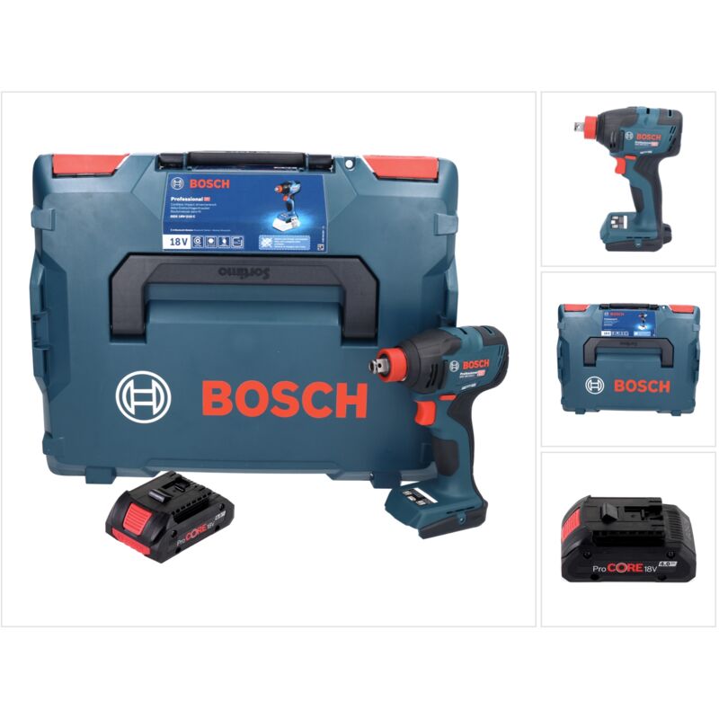 Bosch gdx 18V-210 c Professional Akku Drehschlagschrauber 18 v 210 Nm Brushless + 1x ProCORE Akku 4,0 Ah + L-Boxx - ohne Ladegerät