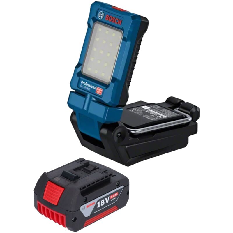 Bosch gli 18V-800 Professional Akku Leuchte 18 v 800 lm + 1x Akku 4,0 Ah - ohne Ladegerät