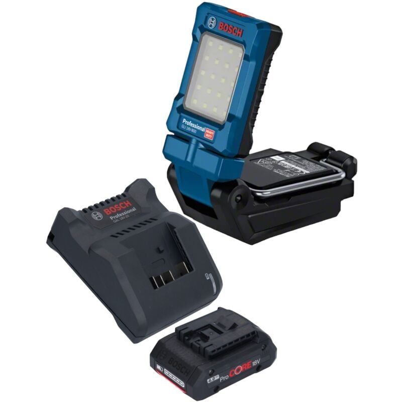 Bosch gli 18V-800 Professional Akku Leuchte 18 v 800 lm + 1x ProCORE Akku 4,0 Ah + Ladegerät