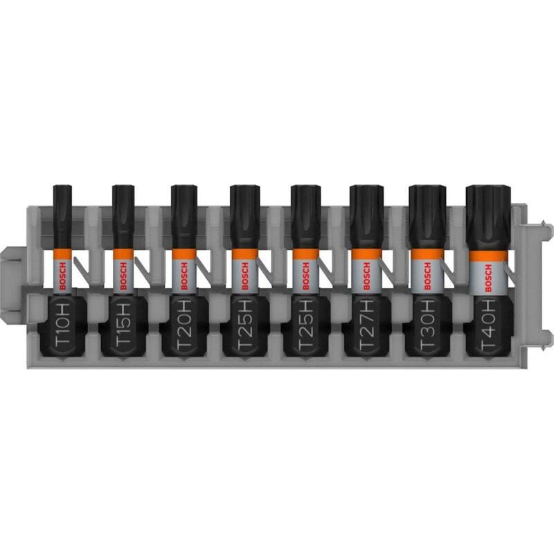 Bosch PRO Torx Security Impact Bit T10H T15H T20H T25H(x2) T27H T30H T40H 25 mm 8-tlg. - 2608521U56