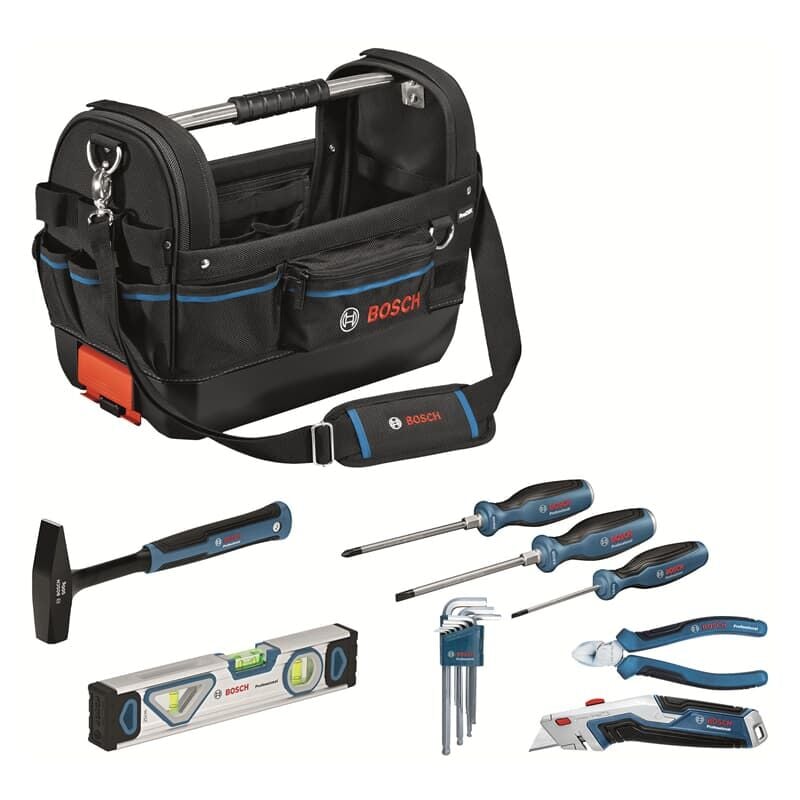 Bosch Professional - Bosch Werkzeug-Set Werkzeugtasche gwt 20 und Handwerkzeug-Set Professional