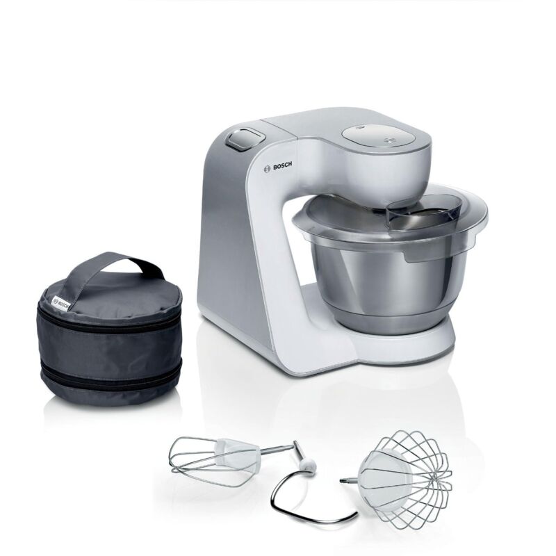 Bosch Serie 4, Küchenmaschine, MUM 5, 1000 W, Weiß, silber, MUM58200